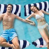Hammock Pool Float Blue Multi-Purpose Inflatable Water Pool Floats Fun