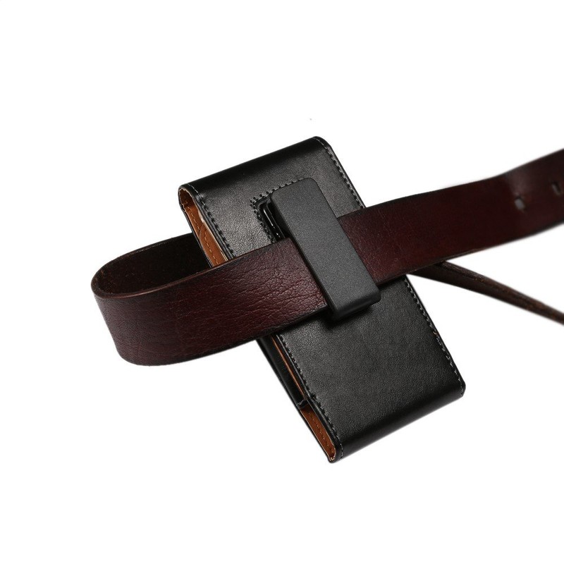 DFVmobile - Magnetic Genuine Leather Executive Case Belt Clip Rotary