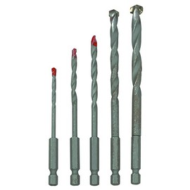 Quick Change Masonry Drill Bit Set 5 Pc New 90 Day Warranty