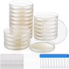 Fumete 60 Pcs Prepoured Agar Plates Kit Includes Petri Dishes