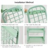 QUMENEY Desktop Rack Cosmetic Stationery Storage Holder, 2-Tier Multifunctional Plastic