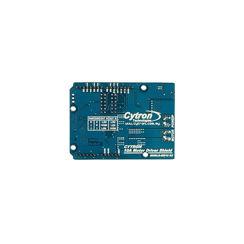 Cytron 10A Bi-Directional DC Motor Driver Shield for Arduino, 7v-30v,