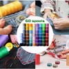 60 spools Sewing Thread Kits Polyester for Hand & Machine