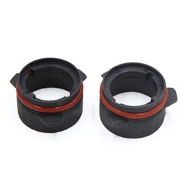 sourcingmap Pair Black Plastic Auto Car Headlight Bulb Base Holder Adapter