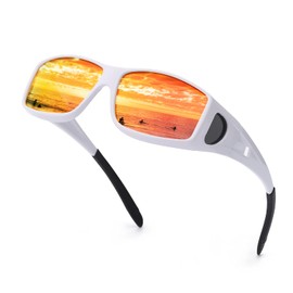 IGnaef Fit Over Glasses Sunglasses for Men Women Polarized Wrap Around Sunglasses to Wear Over Glasses with UV Protection