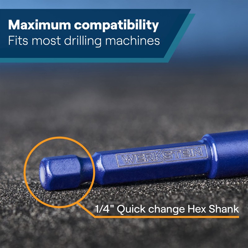 Dry Diamond Drill Bits - 5 Pcs Set 1/4", 5/16",