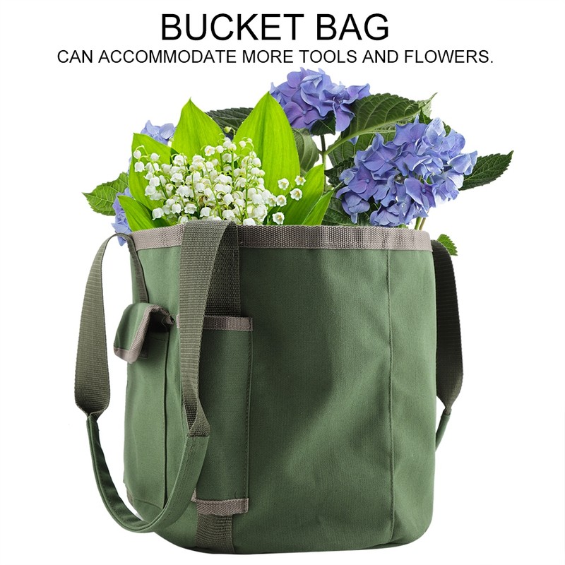Portable bucket Garden Tool Bag tote storage pouch waterproof