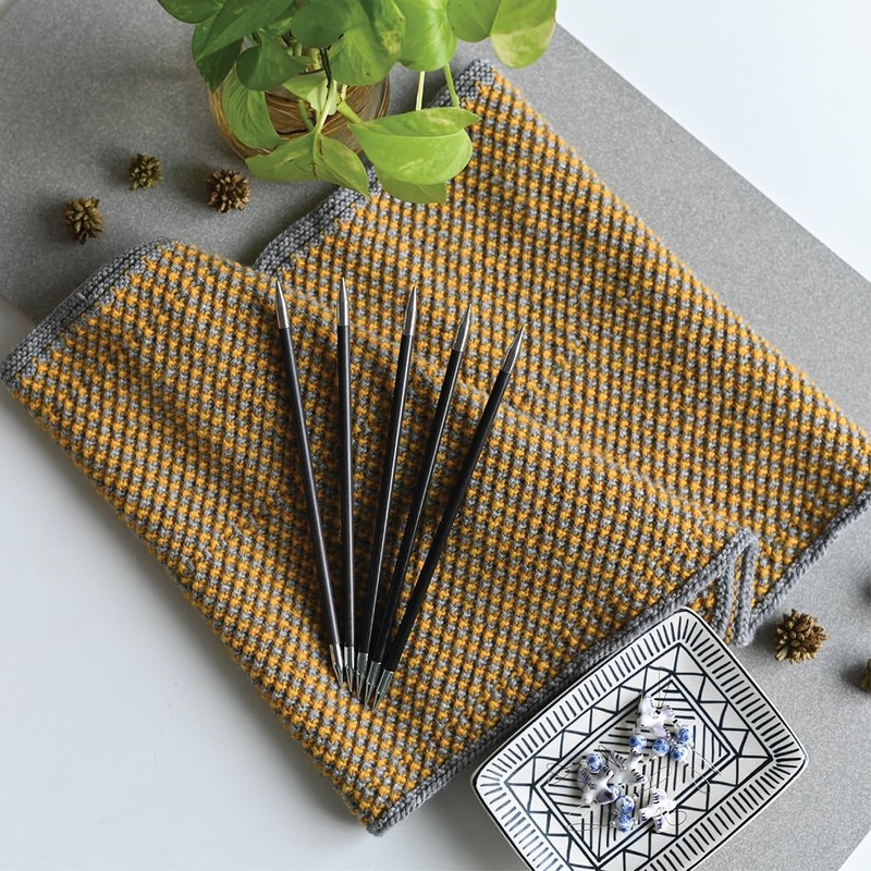 KnitPro 20 cm x 3 mm Karbonz Double Pointed Needles,