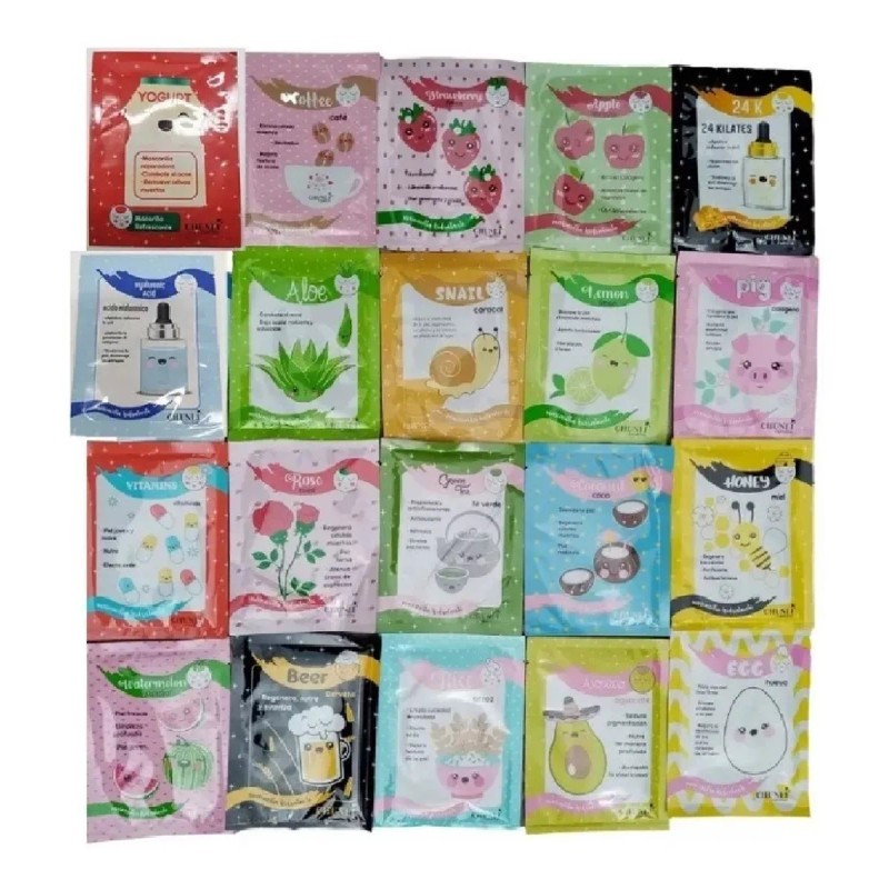 Sr Oferton Mascarilla Kawaii Facial Individual De Tela Varios Modelos