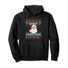 Merry Christmas Santa Claus Pullover Hoodie, black
