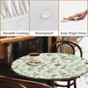Outdoor Round Tablecloth with Elastic Band Diameter 60 Inches -