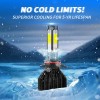 AUIMSOCO 9005 H11 LED Headlight KIT Combo Bulbs 6000K High&Low