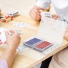 4 PCS Plastic Bridge Size Playing Cards Boxes, Snaps Closed