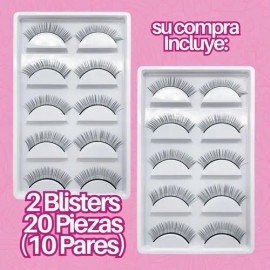 Pestañas De Práctica Extensiones Maquillaje Lashista F                                                                                                