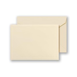 Crane & Co. Ecruwhite Paneled Frame Note (CN1373)