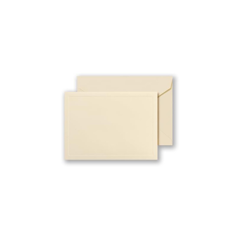 Crane & Co. Ecruwhite Paneled Frame Note (CN1373)