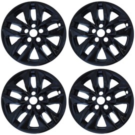 Set of 4 17" 10 Spoke Wheel Skins for Toyota Sienna LE 21-25 - Gloss Black