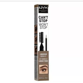 NYX Professional Makeup Can't Stop Won't Stop Longwear Brow Kits 0.27oz - Taupe
