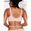 OEAK Womens Wireless Seamless Bras Full Coverage Supportive Lounge Bra