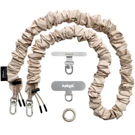 APEGG Smartphone Shoulder Strap with 360° Rotating Metal Clasp, Adjustable Length, Drawstring Design, Smartphone Strap, Cross-body, Shoulder Strap, Fall Prevention, Compatible with All Models, Cute