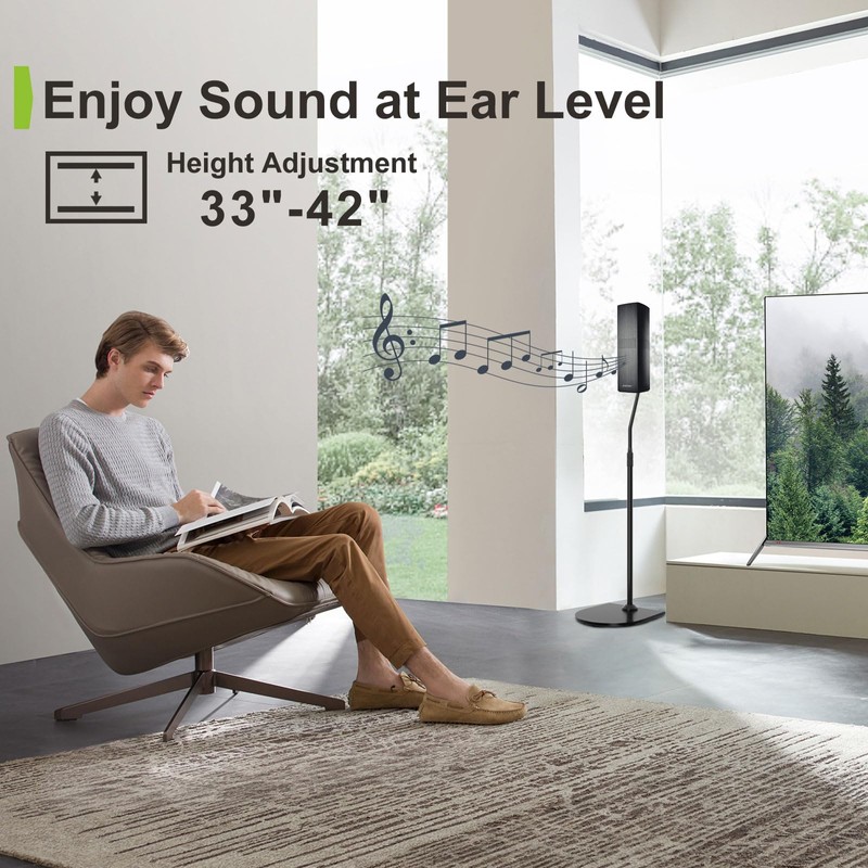 Pack of 2 Adjustable Speaker Stand for Bose Floor Stand