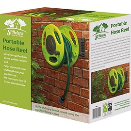 Wall Mountable Hose Reel - Stores up to 15m of Hose
