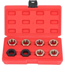 Taicols 8 PCS Axle Spindle Thread Chuck Kit, Portable Thread Cleaning Tool, Multi Specification Thread Tool for Vehicle Maintenance, Metric M20 M22 M24&UNEF 13/16 "3/4"