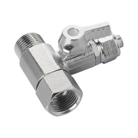PAROAD 3/8 to 3/8 to 3/8 inch OD T-piece shut-off valve adapter, for water filter/reverse osmosis/side-by-side refrigerators, for connecting 2 devices