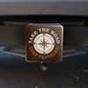 Take The Road Less Traveled Compass Tow Trailer Hitch Cover