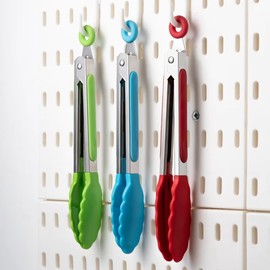 Food Tongs for BBQ & Kitchen – High-Temperature Resistant Nylon and Stainless Steel Clip for Bread & Outdoor Cooking