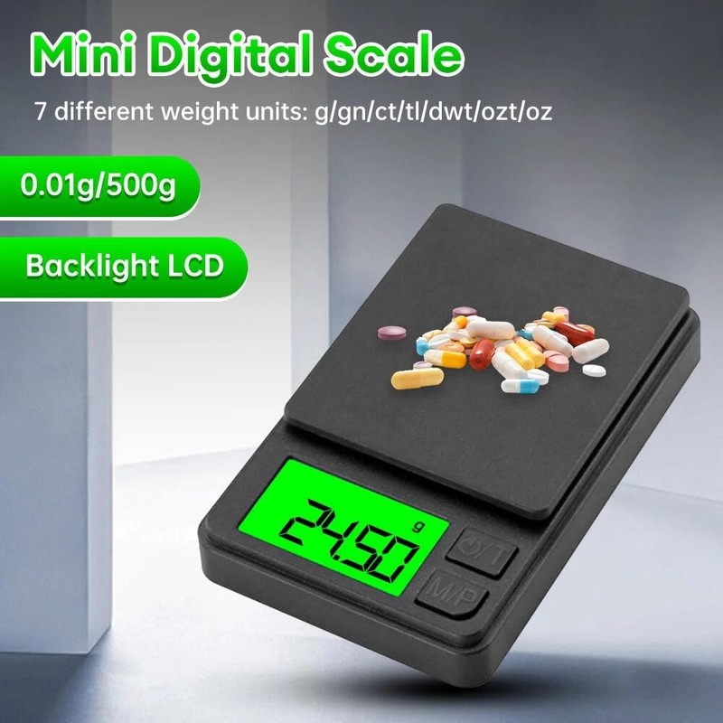 Digital Pocket Scale 1000g/0.01g – High Precision Mini Scales with