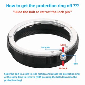 Keabroir 52mm Metal Macro Reverse Adapter Ring Camera Mount Lens Converter + Rear Lens Mount Protection Ring Compatible with Canon EOS EF EF-S Mount DSLR Camera and Lens EOS-52K