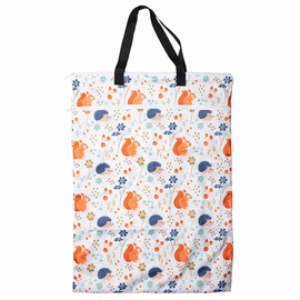 ReUseLife Large Hanging Wet/Dry Cloth Diaper Pail Bag for Reusable Diapers or Laundry