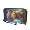 Belidome Cute Highland Cow Purse Women Pu Leather Wallet with