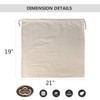 HAMBOLY 100% Cotton Bags 5 Pack Dust Cover Storage Pouch