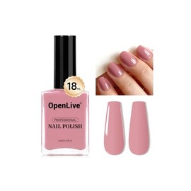 OpenLive 18ml Esmalte de uñas rosa polvoriento de secado rápido de gran volumen, rosa claro, esmalte de uñas de secado rápido y larga duración, arte d