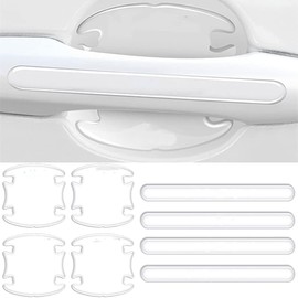 TBMAKE 8 Uds. Pegatinas de protección contra rayaduras de manija de Puerta de Coche para Mazda 2 3 5 6 MX5 MX30 CX30 CX5 CX50 Accesorios de película Protectora de manija de Puerta