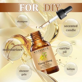 Wuvezrub Wuvezrub Ylang-Ylang Essential Oils 120ML, Pure Ylang-Ylang Essential Oil for Aromatherapy Diffuser - 4 Fl Oz