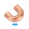 PATIKIL 3/8" OD 20x27mm Elbow Copper Pipe Fitting, 10Pcs 180