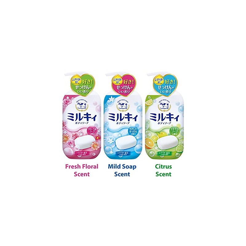 Milky Body Soap, Floral Soap Scent, Refill, 13.5 fl oz
