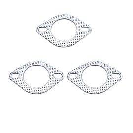SHLPDFM Pack of 3 2.25 Inch Exhaust Gasket 2 Holes Universal Flange Seal for Inner Diameter 2.25 inches / 57 mm Exhaust Pipe/Turbo Vehicle