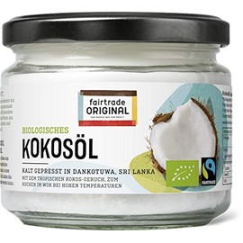 Organic Coconut Oil by fairtrade ORIGINAL | Coconut Oil Organic Cold Pressed | Virgin Coconut Oil from Sri Lanka | Coconut Oil Organic Native in Glass | Coconut Oil | Coconut Oil | Coconut Oil |