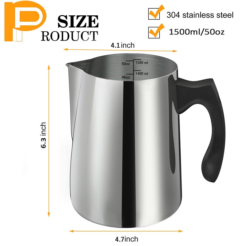 BBAXI Candle Making Pouring Pot, 1500 ML/50 OZ Candle Pouring
