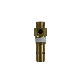 American Made Brass Replacement In-Tank Check Valve for Campbell Hausfeld CV221500AJ. 1/2" Compression Top Inlet, 1/2" MNPT Outlet, Tapped with One 1/8" FNPT Side Unloader Port