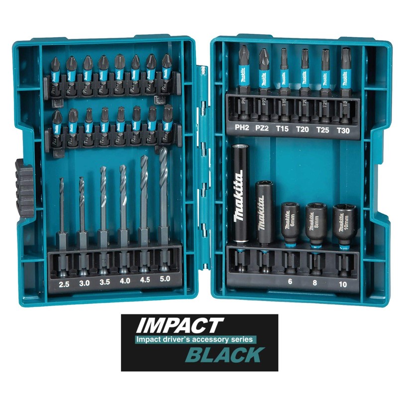 Makita B-66896 33 Piece Impact Black Set