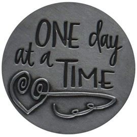 Angelstar Live by Faith 1 Day at a Time Nature's Grace Artisan Decorative Token 1.25" Zink 15664