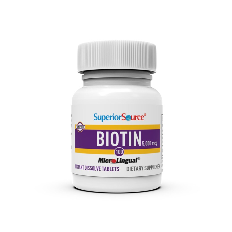 Superior Source Biotin 5000 mcg. Under The Tongue Quick Dissolve