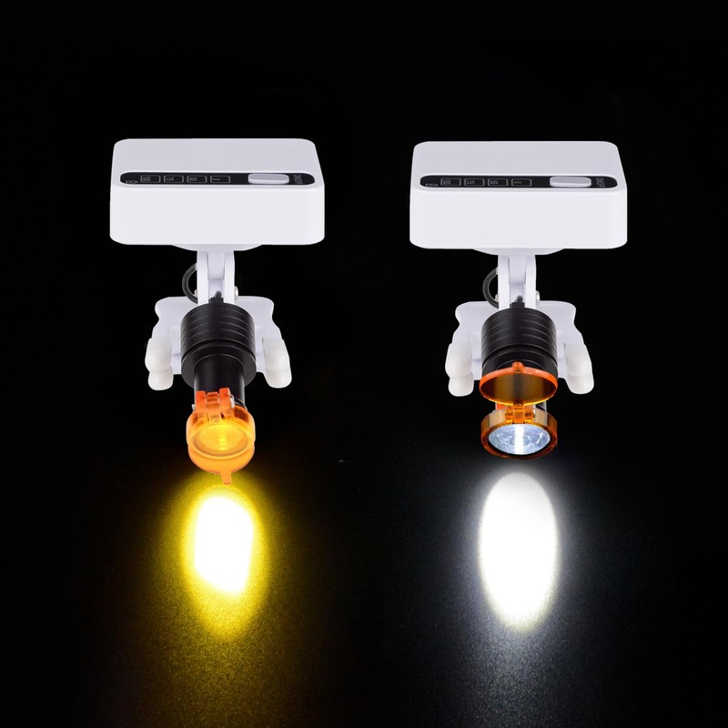 REEHUT 5W LED Headlight Ultra-Light Adjustable Light Headlamp with 2