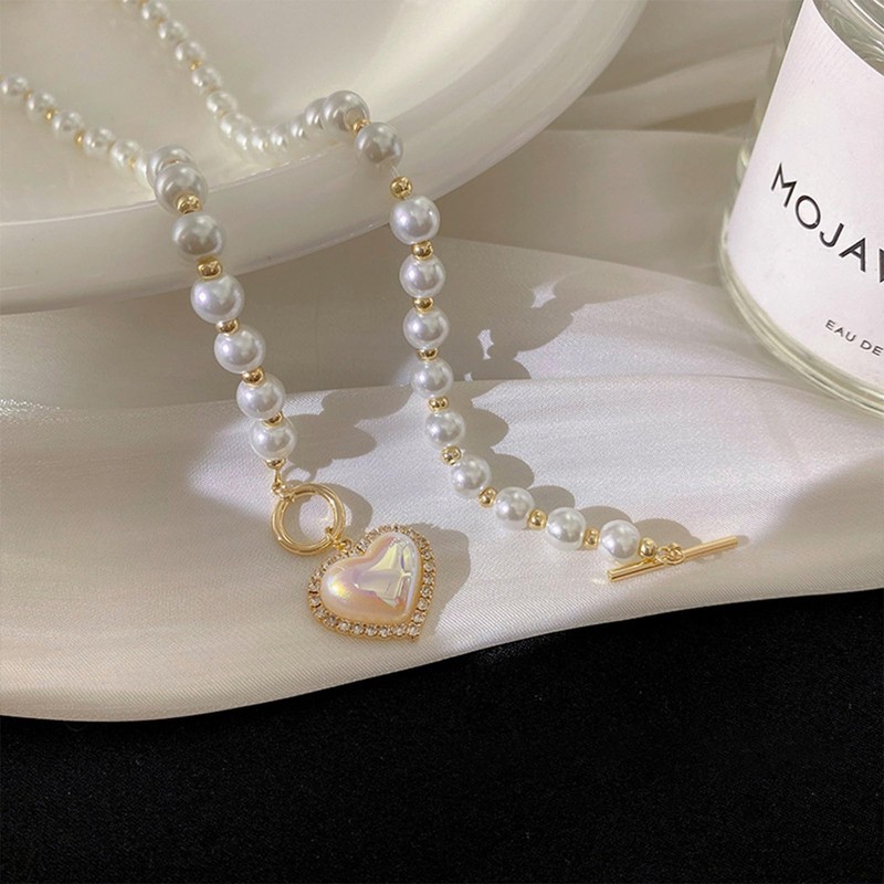 Pearl Necklace for Women Charm Necklace Pearl Choker Necklace Beaded