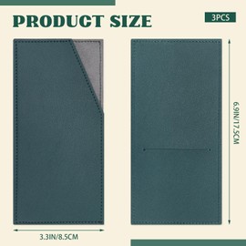 Modixun 3 Pack Slim Cash Wallet, PU Leather Money and Card Holder, Reusable Money Envelope Organizer for Dollar Bill Receipt Budgeting Women Men, Black+Brown+Dark Green